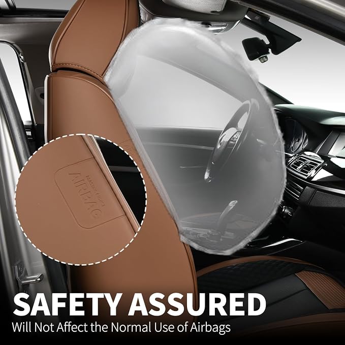 Universal Seat Covers — Front Seat — Coffee