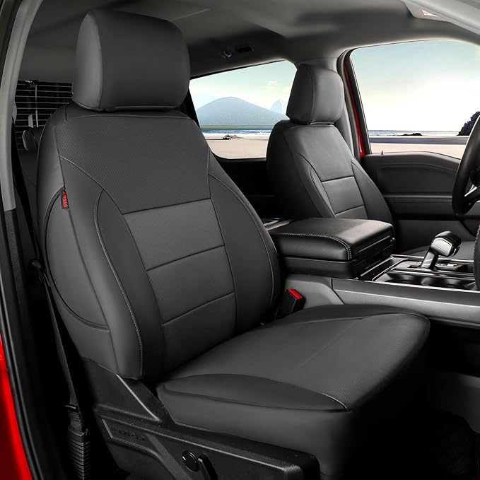 Seat Covers for Multiple Vehicles — Full Set — Black / Gray
