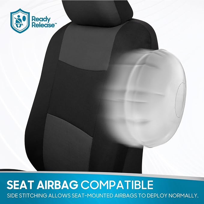Car Seat Covers — Full Set — Black