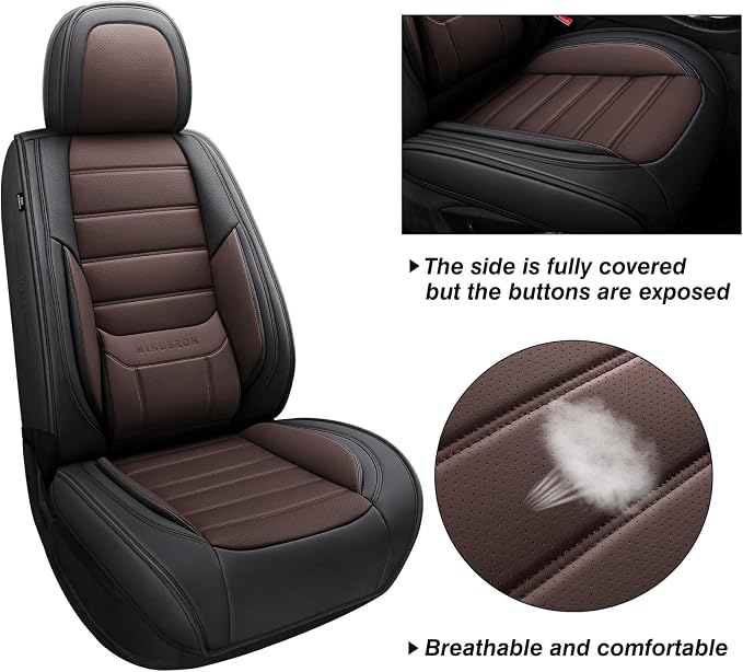 Universal Seat Covers — Full Set — Brown
