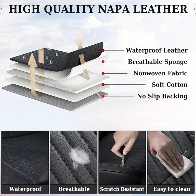 Universal Seat Covers — Full Set — Black