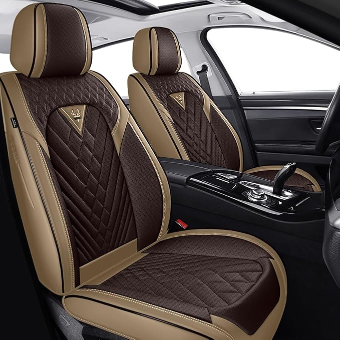 Seat Covers for Toyota C-HR — Front Seat — Brown / Beige