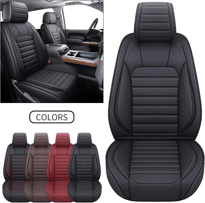 Seat Covers for Chevrolet Silverado / GMC Sierra — Front Seat — Black