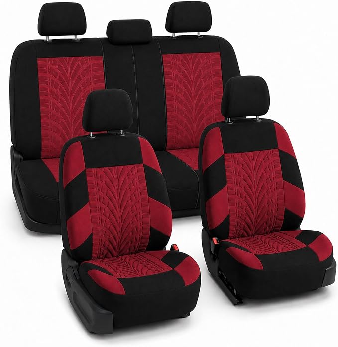 Universal Seat Covers — Full Set — Burgundy