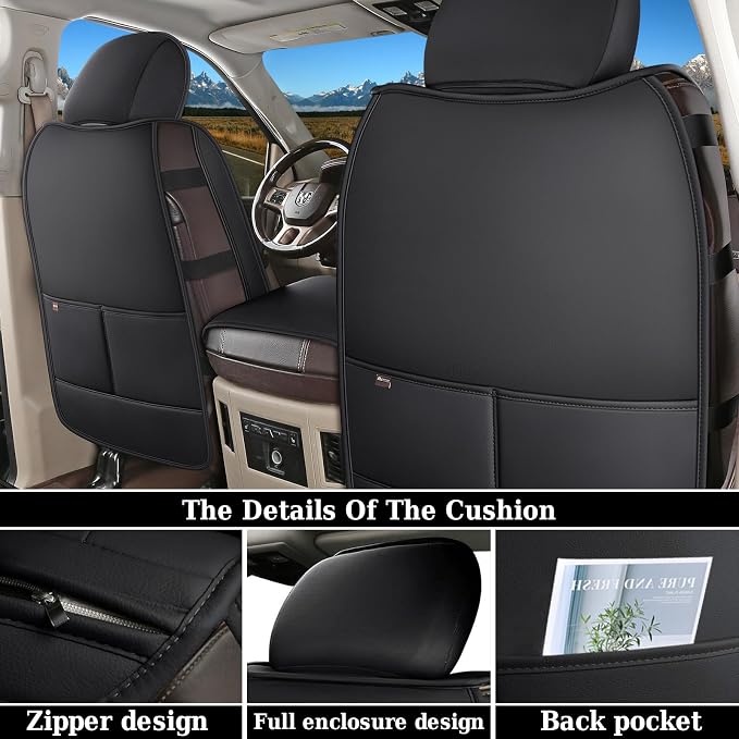 Seat Covers for Multiple Vehicles — Front Seat — Black / Red