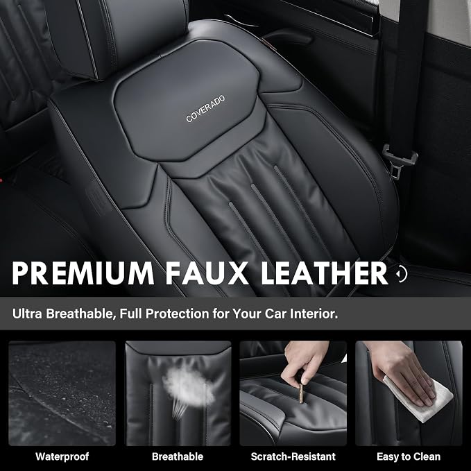 Universal Seat Covers — Full Set — Black