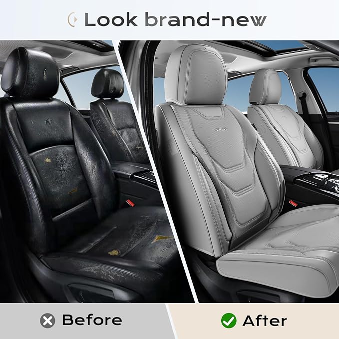 Universal Seat Covers — Full Set — Gray