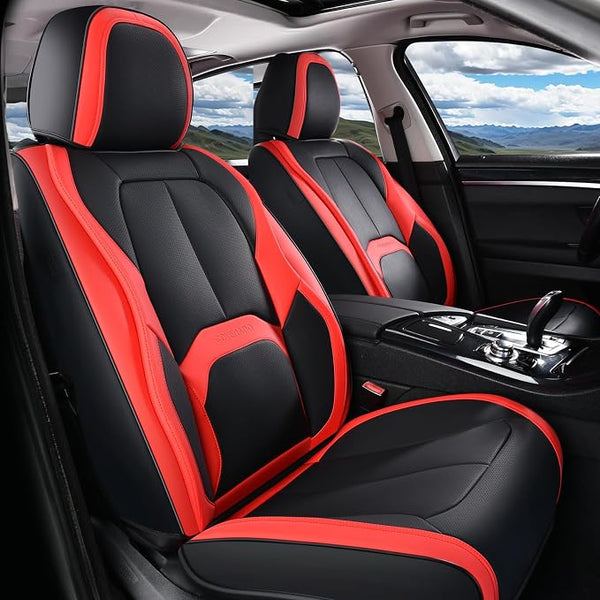 Universal Seat Covers โ Front Seat โ Black / Red