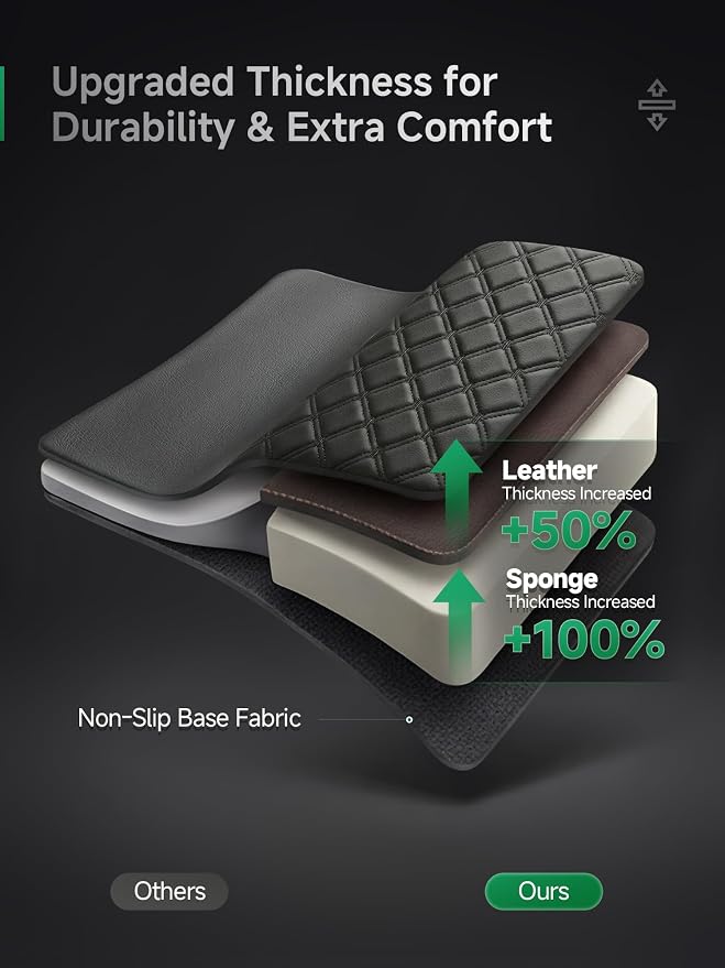 Faux Leather Seat Covers for Multiple Vehicles — Front Seat — Gray