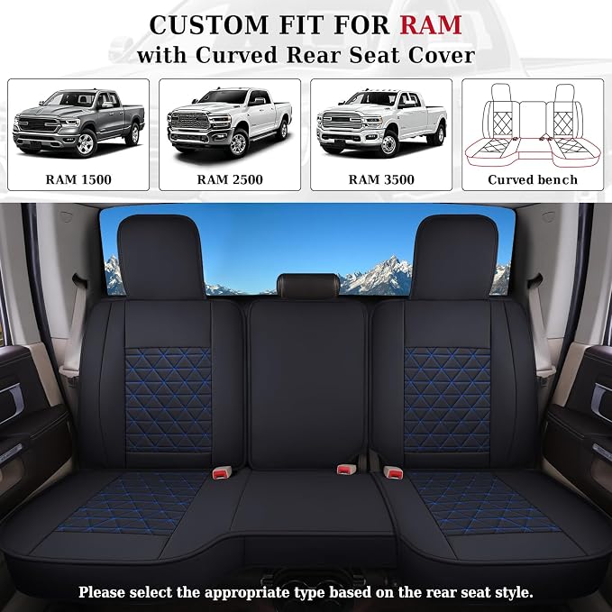 Seat Covers for Multiple Vehicles — Full Set — Blue