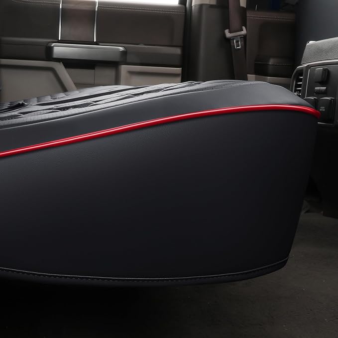 Seat Covers for Multiple Vehicles — Rear Seat — Black / Red