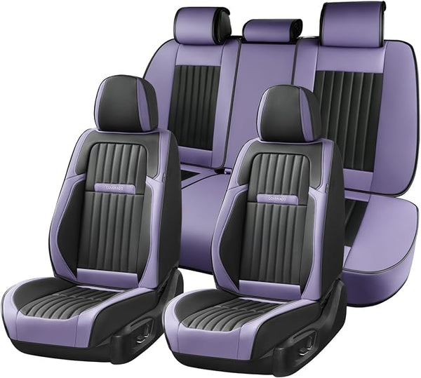 Universal Seat Covers โ Full Set โ Purple / Black