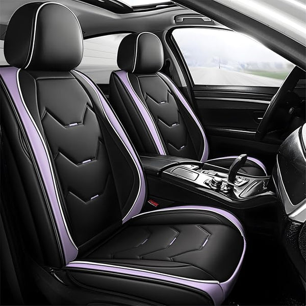 Universal Seat Covers โ Full Set โ Black / Purple