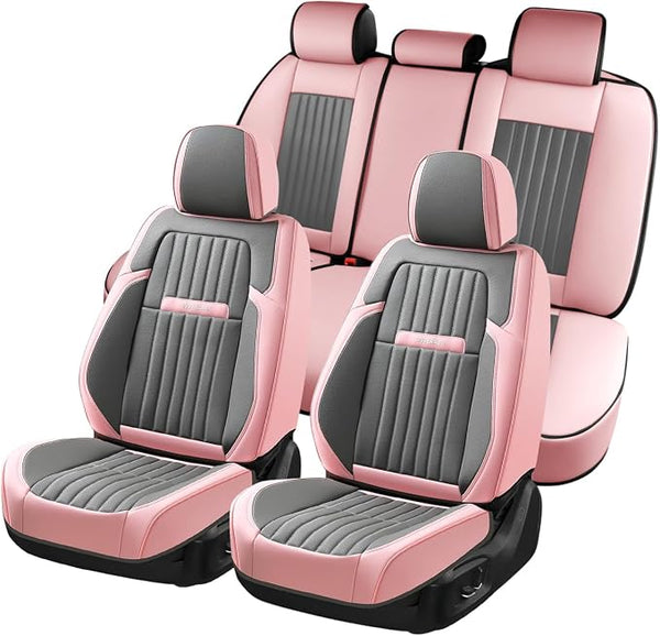 Universal Seat Covers โ Full Set โ Pink / Gray