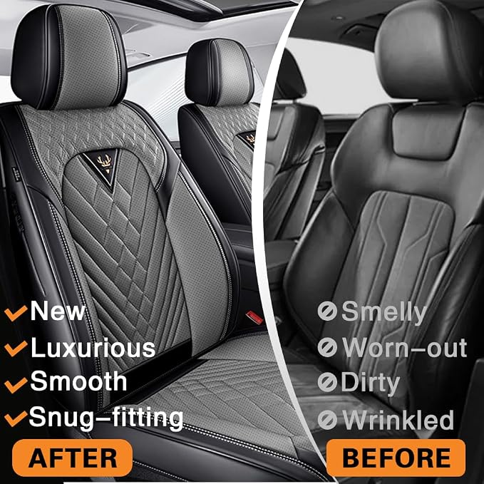 Seat Covers for Toyota Sienna — Full Set — Black / Gray