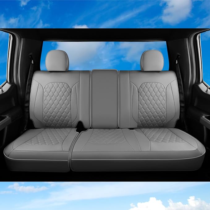 Seat Covers for Chevrolet Silverado / GMC Sierra — Rear Seat — Gray