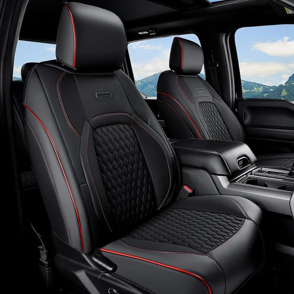 Faux Leather Seat Covers for Chevrolet Silverado / GMC Sierra โ Front Seat