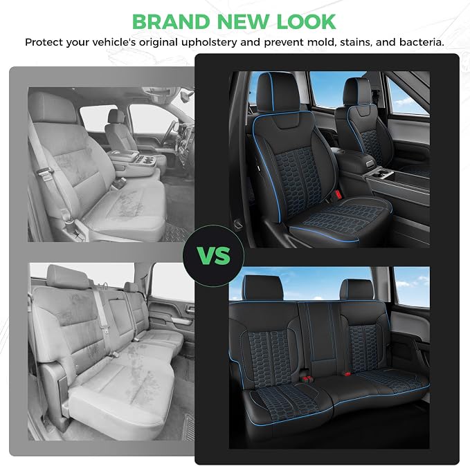 Faux Leather Seat Covers for Chevrolet Silverado / GMC Sierra