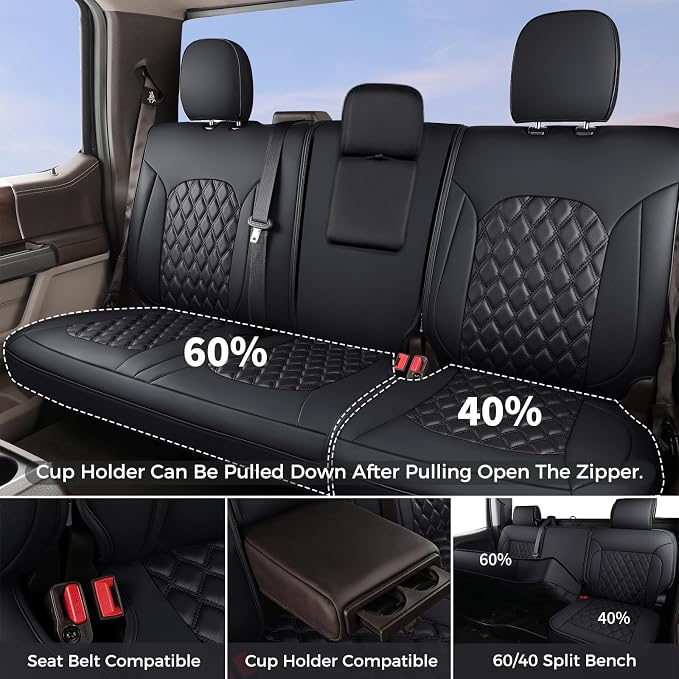 Seat Covers for Jeep Wrangler — Full Set — Black