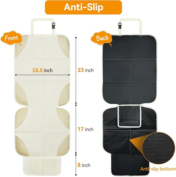 Child Car Seat Protector — White