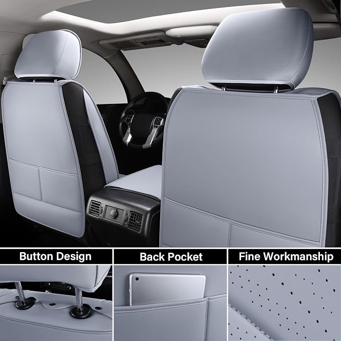 Seat Covers for Toyota Tundra — Full Set — Gray