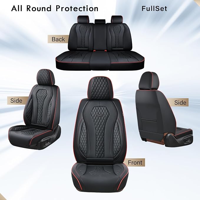 Universal Seat Covers — Full Set — Black