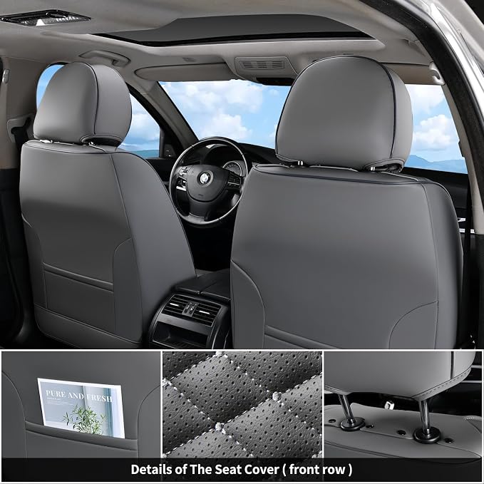 Universal Seat Covers — Full Set — Gray