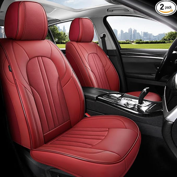 Universal Seat Covers โ Front Seat โ Red