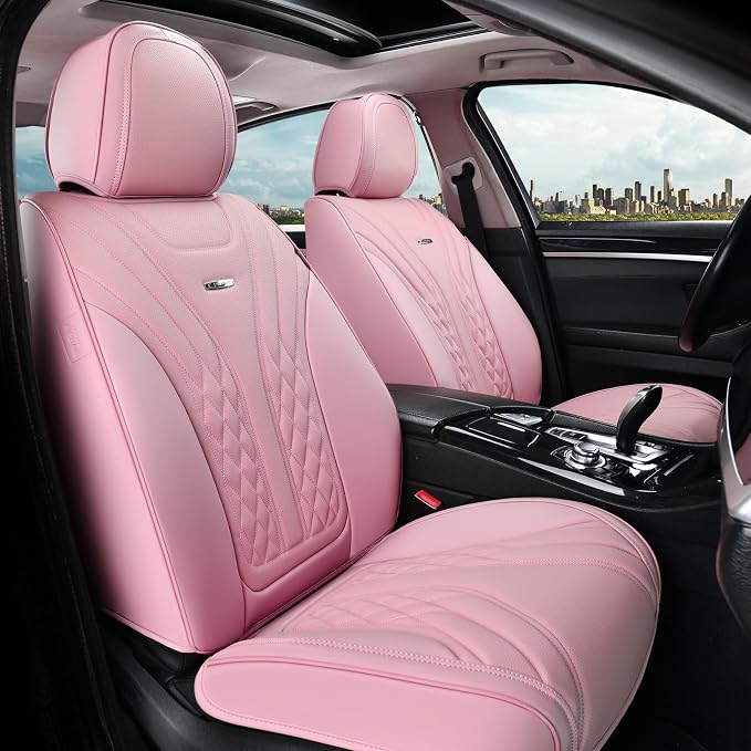 Universal Seat Covers — Full Set — Pink