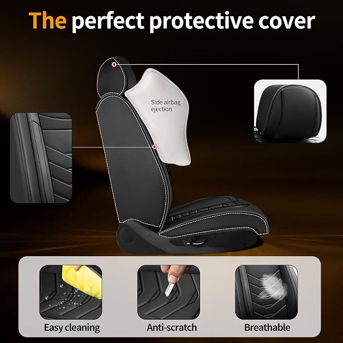 Seat Covers for Nissan Juke — Full Set — Black