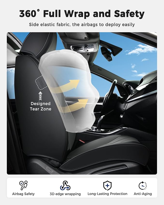 Universal Seat Covers — Black / Gray