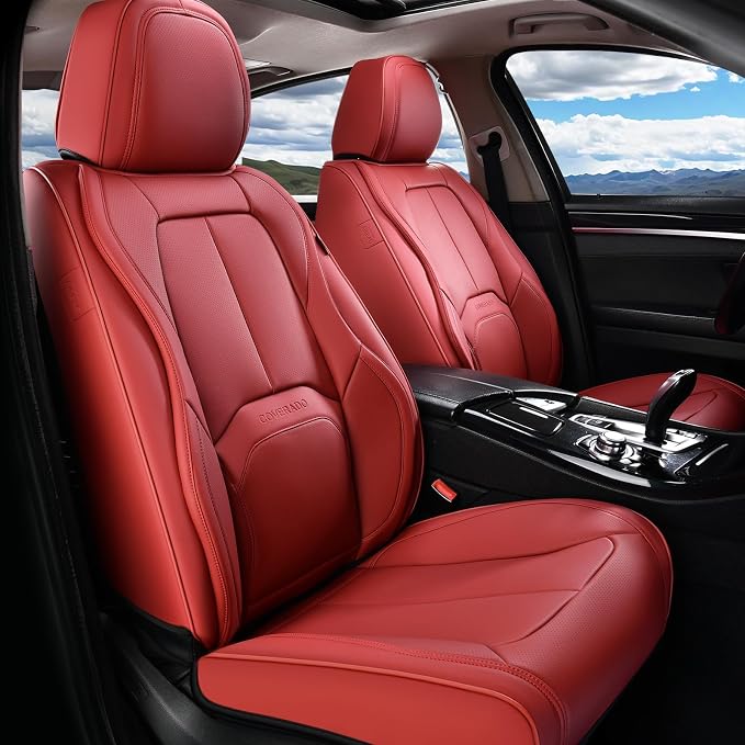 Universal Seat Covers — Full Set — Red