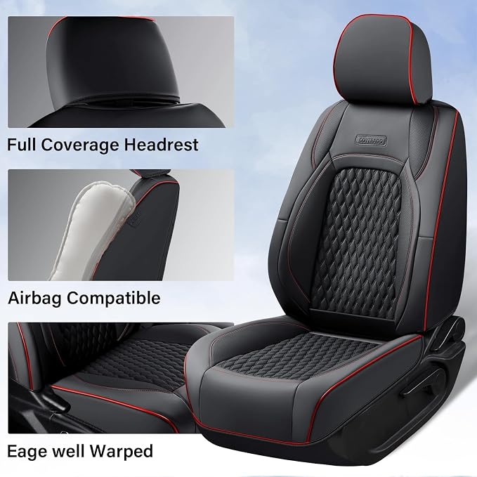 Faux Leather Seat Covers for Chevrolet Silverado / GMC Sierra — Full Set