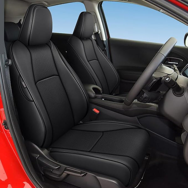 Faux Leather Seat Covers for Honda HR-V โ Full Set โ Black