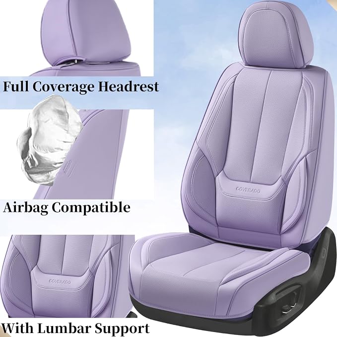 Universal Seat Covers — Front Seat — Purple