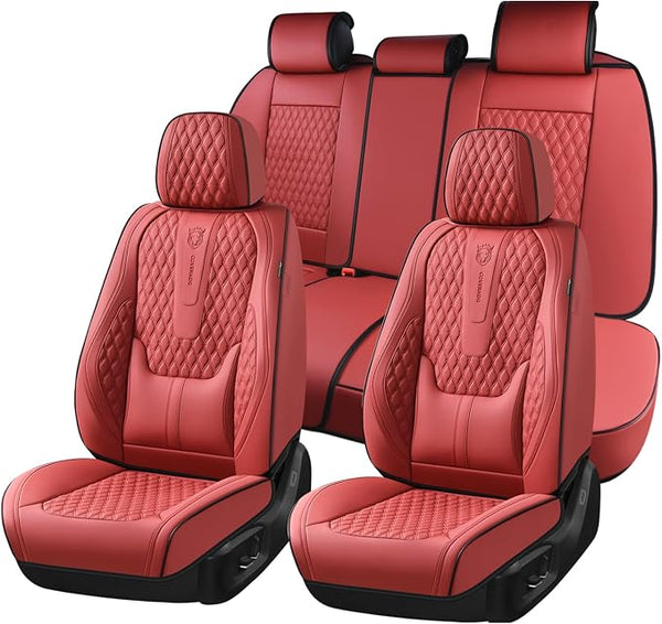 Universal Seat Covers โ Full Set โ Red