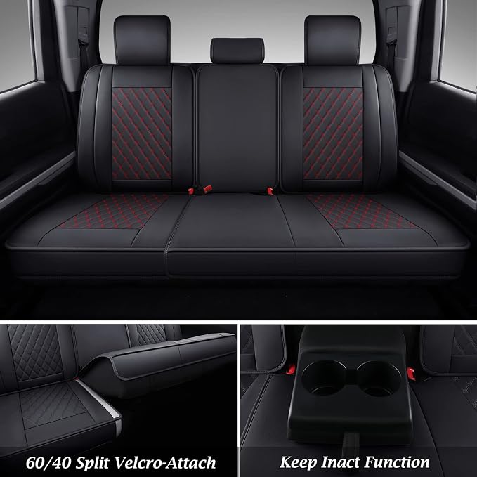 Seat Covers for Toyota Tundra — Full Set — Red