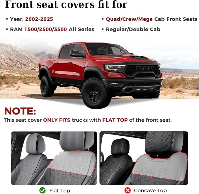 Seat Covers for Multiple Vehicles — Front Seat — Black