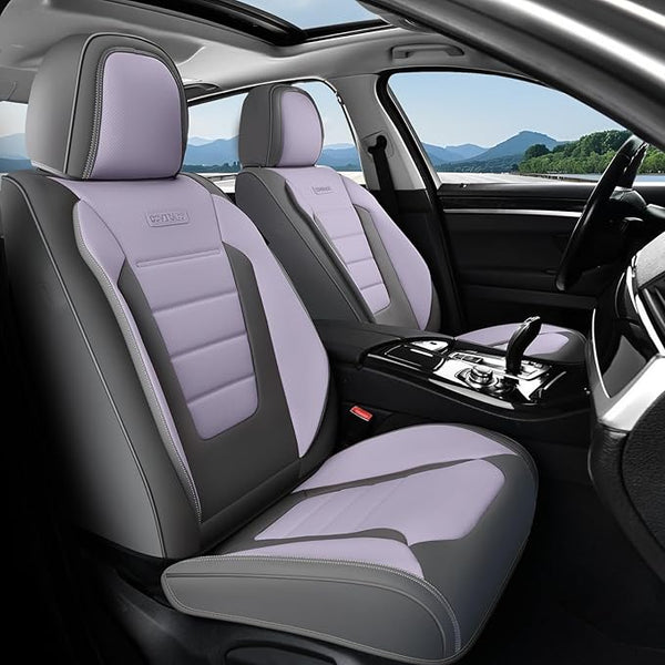 Universal Seat Covers โ Front Seat โ Gray / Purple