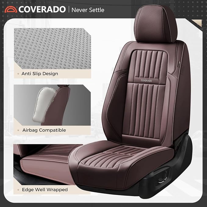 Universal Seat Covers — Front Seat — Coffee