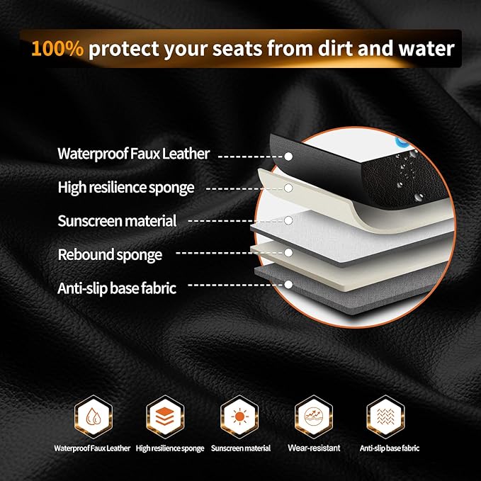 Seat Covers for Nissan Murano — Full Set — Black