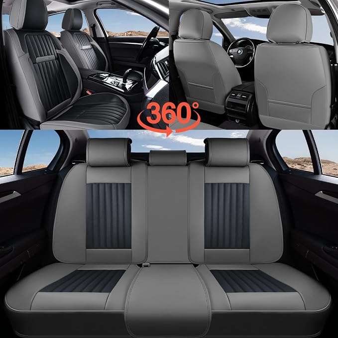 Universal Seat Covers — Front Seat — Gray / Black