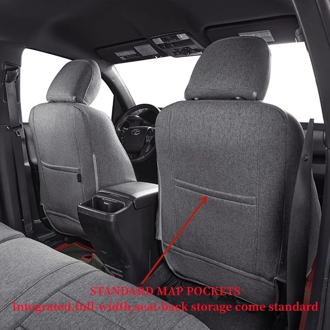 Seat Covers for Toyota Tacoma — Front Seat — Gray