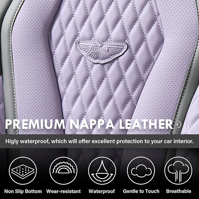 Universal Seat Covers — Full Set — Purple