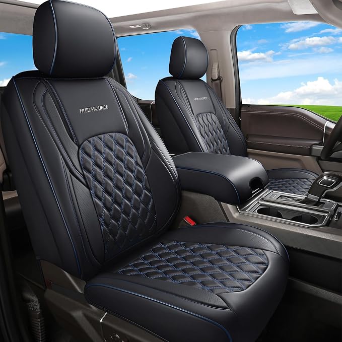 Seat Covers for Chevrolet Silverado / GMC Sierra — Black / Blue
