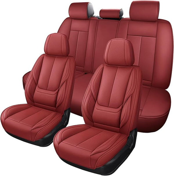 Universal Seat Covers โ Full Set โ Red