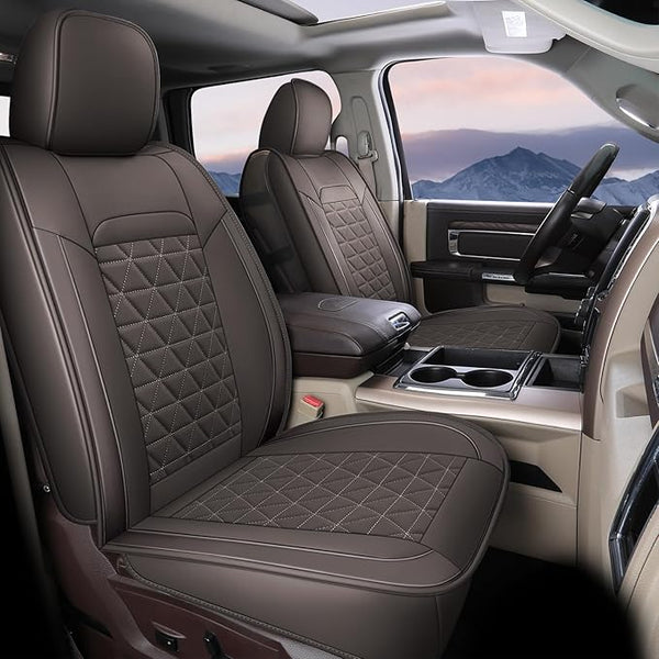 Seat Covers for Multiple Vehicles โ Front Seat โ Coffee