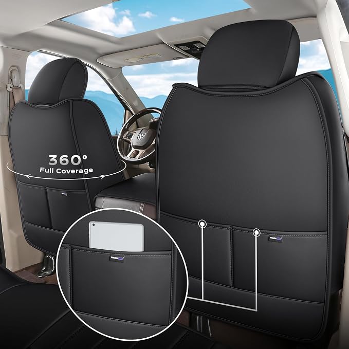Seat Covers for Multiple Vehicles — Front Seat — Black