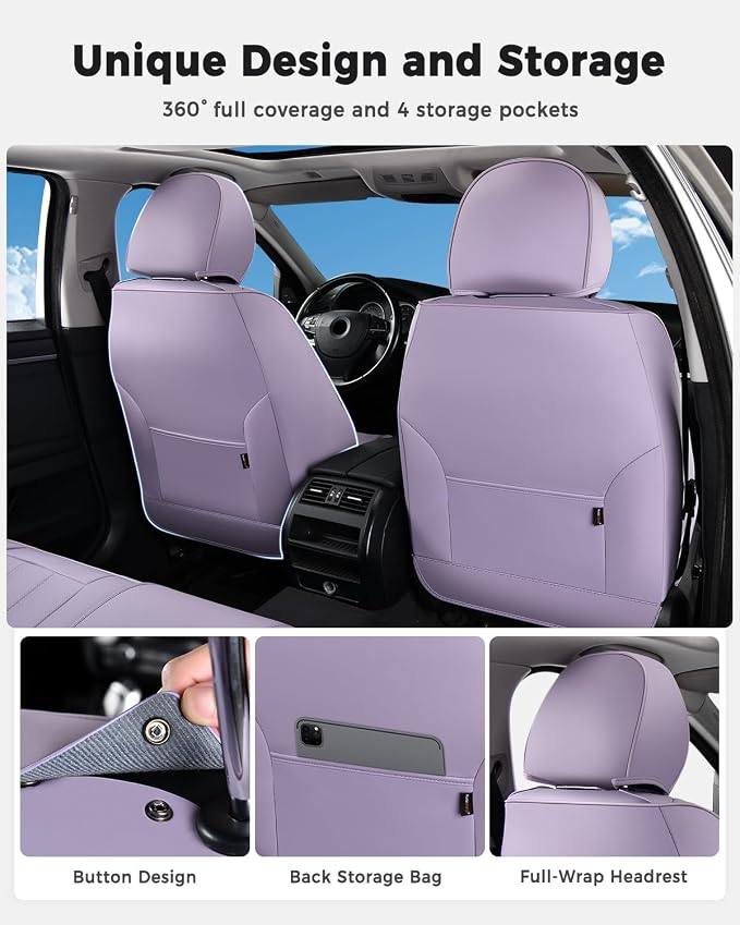 Universal Seat Covers — Front Seat — Purple