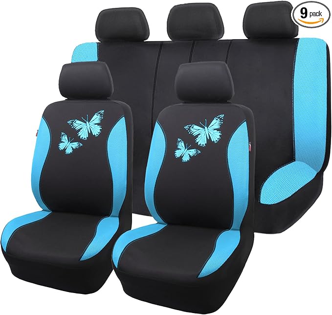 Universal Seat Covers — Full Set — Blue